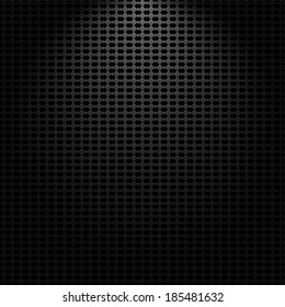 Technology background with seamless perforated carbon speaker grill texture for internet sites, web user interfaces (ui) and applications (apps). Vector Pattern