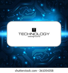 Technology background for IT service business. Vector illustration, can used in any it branch.