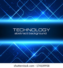 Technology background with space for your text. Vector illustration for your business presentations.