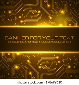 Technology background with space for your text. Vector illustration for your business presentations. 