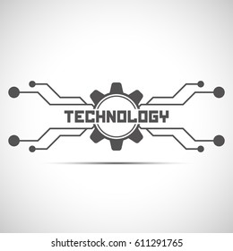 Technology background template.