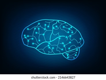Technology background, used to make advertisements, flyers, newspapers, news, magazines