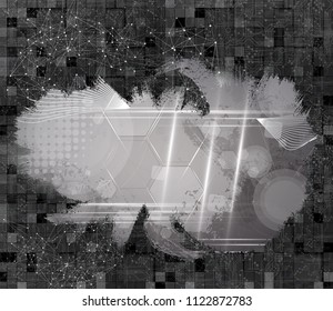Technology background, vector easy to editable