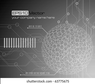 Technology background - vector illustration