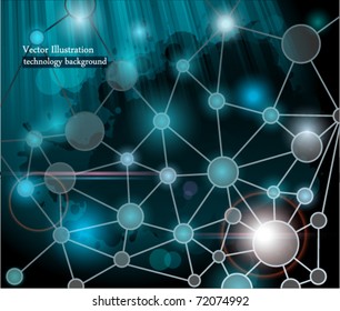 Technology Background. Vector Illustration.