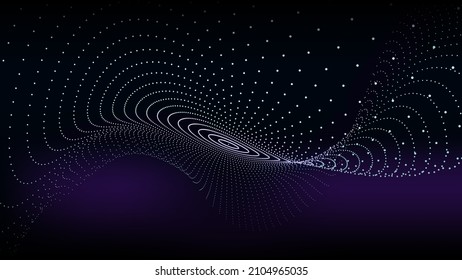 Technology background. Virtual reality analysis. Futuristic bitmap. Vector illustration.