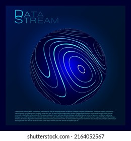 Technology background. Virtual reality analysis. Futuristic bitmap. Vector illustration.