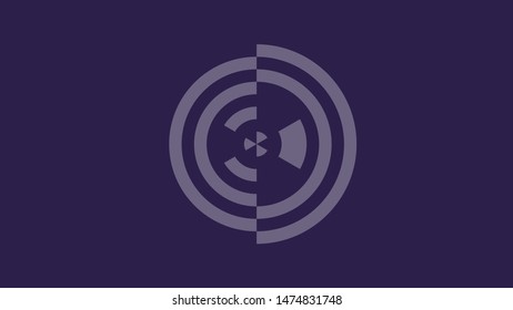 Technology background visualization. Elements with lines, circles and dots array. Technology background connection complex. Visual concept. Graphic abstract background. Vector illustration. Eps 10