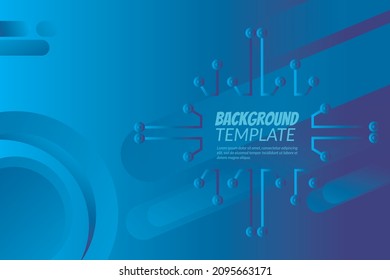 Technology background and wallpaper. suitable for technology company. abstract vector illustration in  gradient blue color. blue background template.