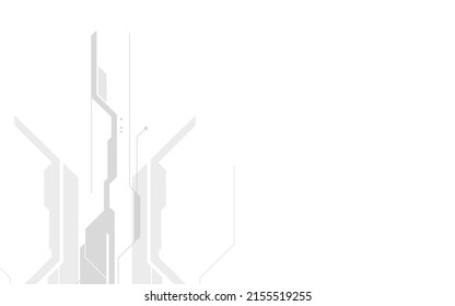 Technology background, white modern abstract luxury geometric shape. Premium wallpaper for template, backdrop, brochure, poster, website or banner. 