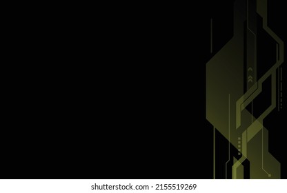 Technology background, yellow modern abstract luxury geometric shape. Premium wallpaper for template, backdrop, brochure, poster, website or banner. 