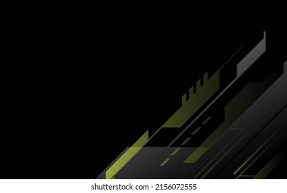 Technischer Hintergrund, gelbe, moderne abstrakte, luxuriöse geometrische Form. Premium-Bildschirmhintergründe für Vorlage, Hintergrund, Broschüre, Poster, Website oder Banner. 
