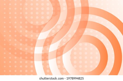Technology banner with circles and dots. Vector graphic design. Poster element, cover art