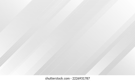 Technology banner design with white and grey arrows. Abstract geometric vector background