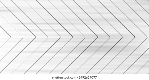 Technology banner design with white and grey arrows. Abstract geometric vector background