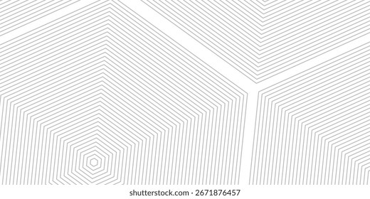 Design de banner de tecnologia com setas brancas e cinzas. Vetor geométrico de fundo abstrato, linhas modernas.
