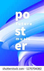 Technology banner, future poster, music placard, template, minimal flyer, modern abstract gradient background, brochure cover,  presentation. ESP10 vector illustration