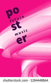 Technology banner, future poster, music placard, template, minimal flyer, modern abstract gradient background, brochure cover,  presentation. ESP10 vector illustration