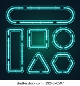 Technology banner set
