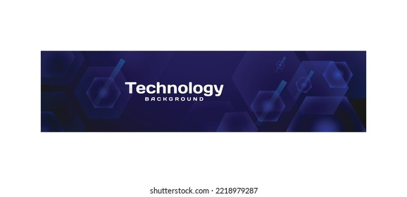 Design für Technologiebanner-Vorlagen