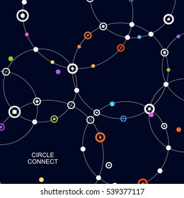 Technology beautiful background. Vector connection and network illustration.