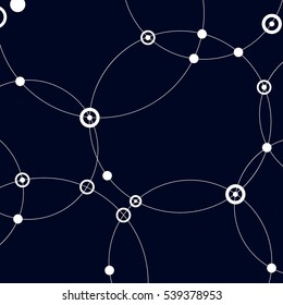 Technology beautiful background. Vector connection and network illustration.