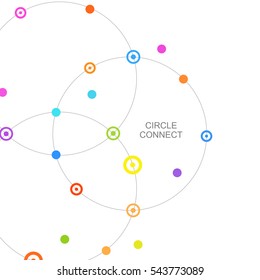 Technology beautiful background. Vector connection and network illustration.