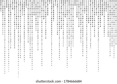 Technology Binary Background. Computer Code Backdrop. Modern Abstract Texture. Vector illustration