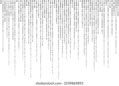 Technology Binary Background. Digital Backdrop. Abstract Texture. Vector illustration