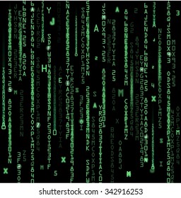 Technology binary code background.vector