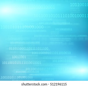 Technology with binary code vector background. EPS10.