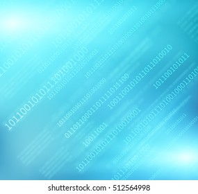 Technology with binary code vector background. EPS10.