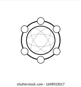 Technologie, Biotechnologie, Technologiesymbol und Symbolgrafik