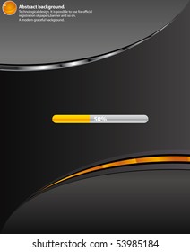 Technology  Black background.Vector