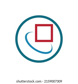 tecnología de diseño de la ilustración del logotipo de la cadena de bloques