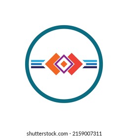 technology of block chain logo illustration design