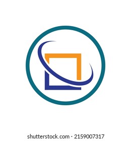 technology of block chain logo illustration design