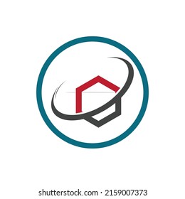 technology of block chain logo illustration design
