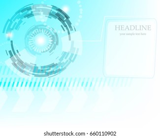 technology blue background banner