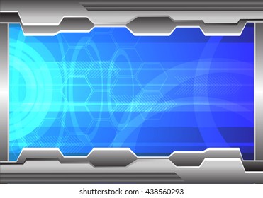 Technology blue energy background vector illustration.