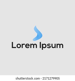 Design-Vorlage für das blaue Logo