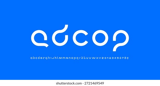 Tecnología bold font, digital cyber alphabet, letras blancas de Latina A, B, C, D, E, F, G, H, I, J, K, L, M, N, O, P, Q, R, S, T, U, V, W, X, Y, Z y números árabes 0, 1, 2, 3, 4, 5, 6, 7, 8, 9 estilo de espacio