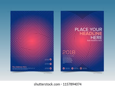 Technology Book Cover Design with Bleed Area in Vector Ready for Printing