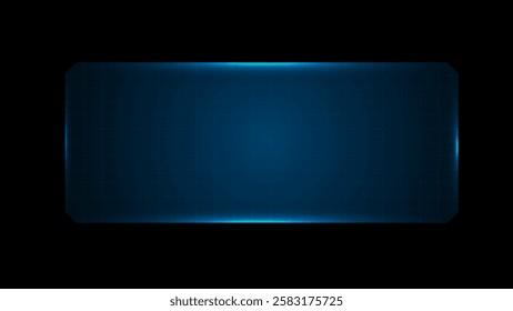 Technology box or border. Futuristic hud style vector editable