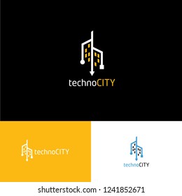 Technology and buildings logo. 