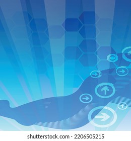 
Technology Business Abstract template  vector 