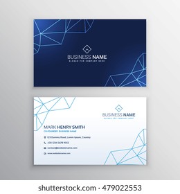 technology business card design template