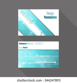 Technology Business card  vector 