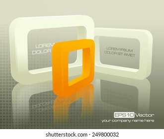 Technology business design composition. Vector illustration