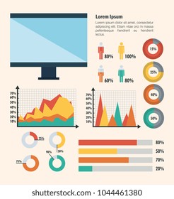 technology and business infographic template icons